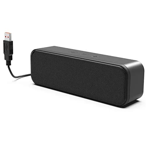 LIELONGREN USB Computer Speaker Soundbar 8W | Stereo Sound with Enhanced Bass for Desktop & Laptop thumbnail 1