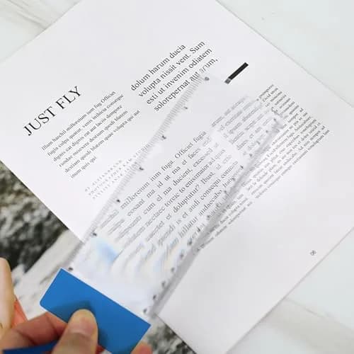 BdiliUSA Bookmark Ruler Magnifying Glass 6PCS 3X | Ideal for Reading Maps & Small Text thumbnail 5