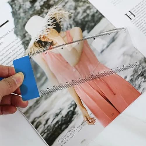 BdiliUSA Bookmark Ruler Magnifying Glass 6PCS 3X | Ideal for Reading Maps & Small Text thumbnail 6
