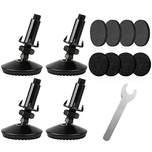 Tahikem M10 Swivel Adjustable Leveling Feet | Furniture Leveling Support, 4 pcs, Metal & Plastic, Supports 36kg thumbnail 1