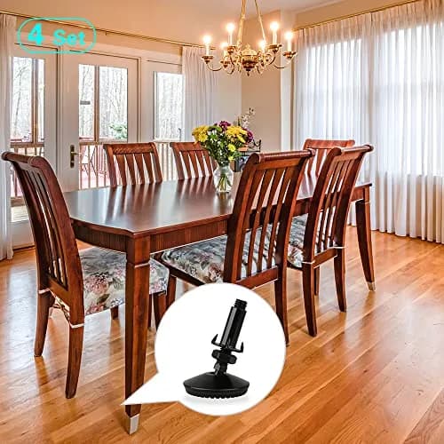 Tahikem M10 Swivel Adjustable Leveling Feet | Furniture Leveling Support, 4 pcs, Metal & Plastic, Supports 36kg thumbnail 8