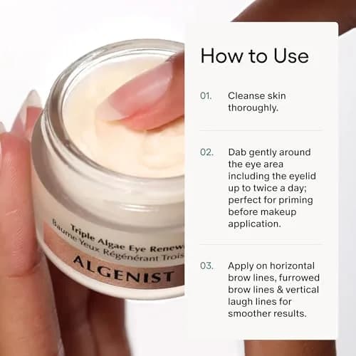 Algenist Triple Algae Eye Renewal Balm 0.5 oz | Hydrating Vegan Eye Cream with Caffeine & Peptides thumbnail 6