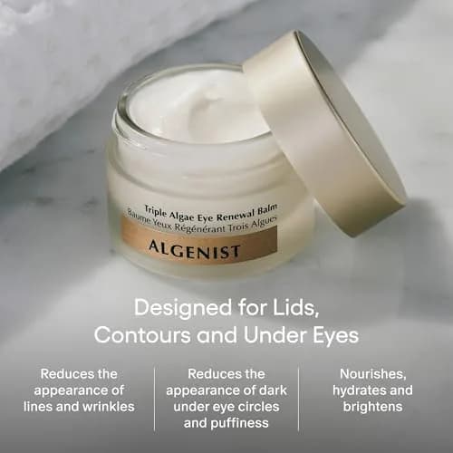 Algenist Triple Algae Eye Renewal Balm 0.5 oz | Hydrating Vegan Eye Cream with Caffeine & Peptides thumbnail 2