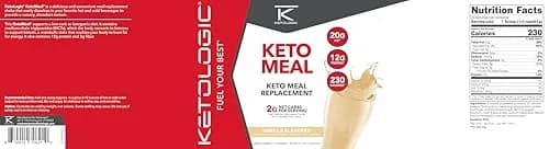 Ketologic Keto Meal Replacement Shake Powder Vanilla 29.1oz | Supports Keto & Low-Carb Diets thumbnail 5