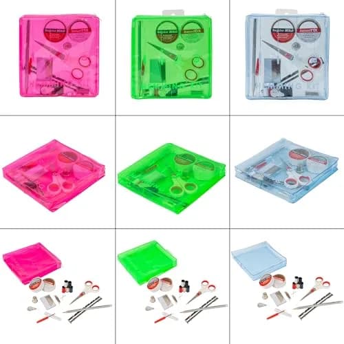 SINGER Hemming Kit with Storage Pouch – 92-piece sewing set for hemming and mending, includes hem tape, scissors, needles, pins, and marking pencil thumbnail 2