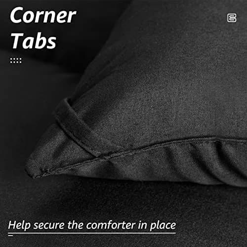 HYLEORY All Season California King Size Bed Comforter - Cooling Down Alternative Quilted Duvet Insert with Corner Tabs - Winter Warm - Machine Washable - Grey, 96 x 104 Inch thumbnail 4