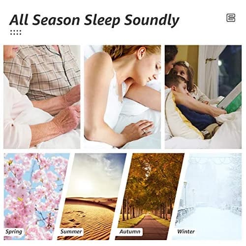 HYLEORY All Season California King Size Bed Comforter - Cooling Down Alternative Quilted Duvet Insert with Corner Tabs - Winter Warm - Machine Washable - Grey, 96 x 104 Inch thumbnail 7