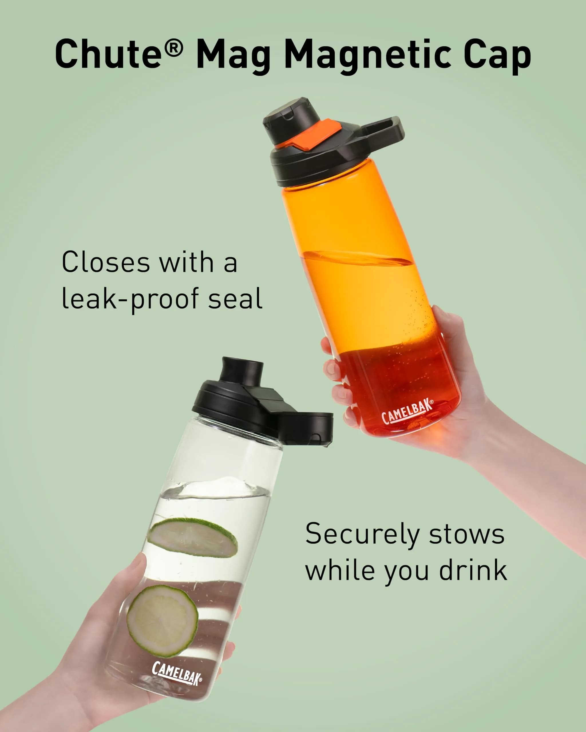 CamelBak Chute Mag Water Bottle 25oz (740ml) Charcoal | Magnetic Cap & Carry Loop - view 5