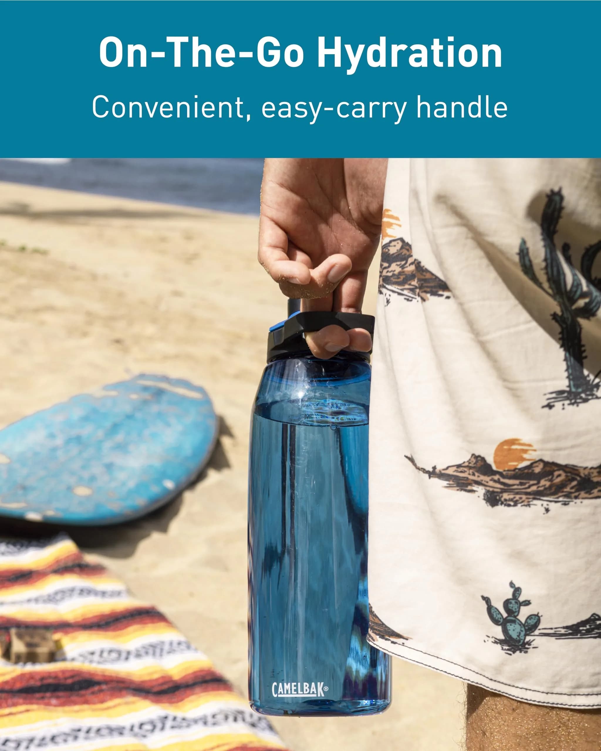 CamelBak Chute Mag Water Bottle 25oz (740ml) Charcoal | Magnetic Cap & Carry Loop - view 6