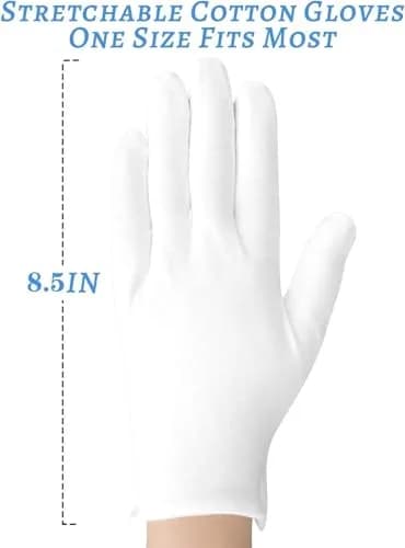 HMNYSOL Moisturizing Gloves 10 Pairs | Overnight Cotton Hand Care for Dry Skin thumbnail 8
