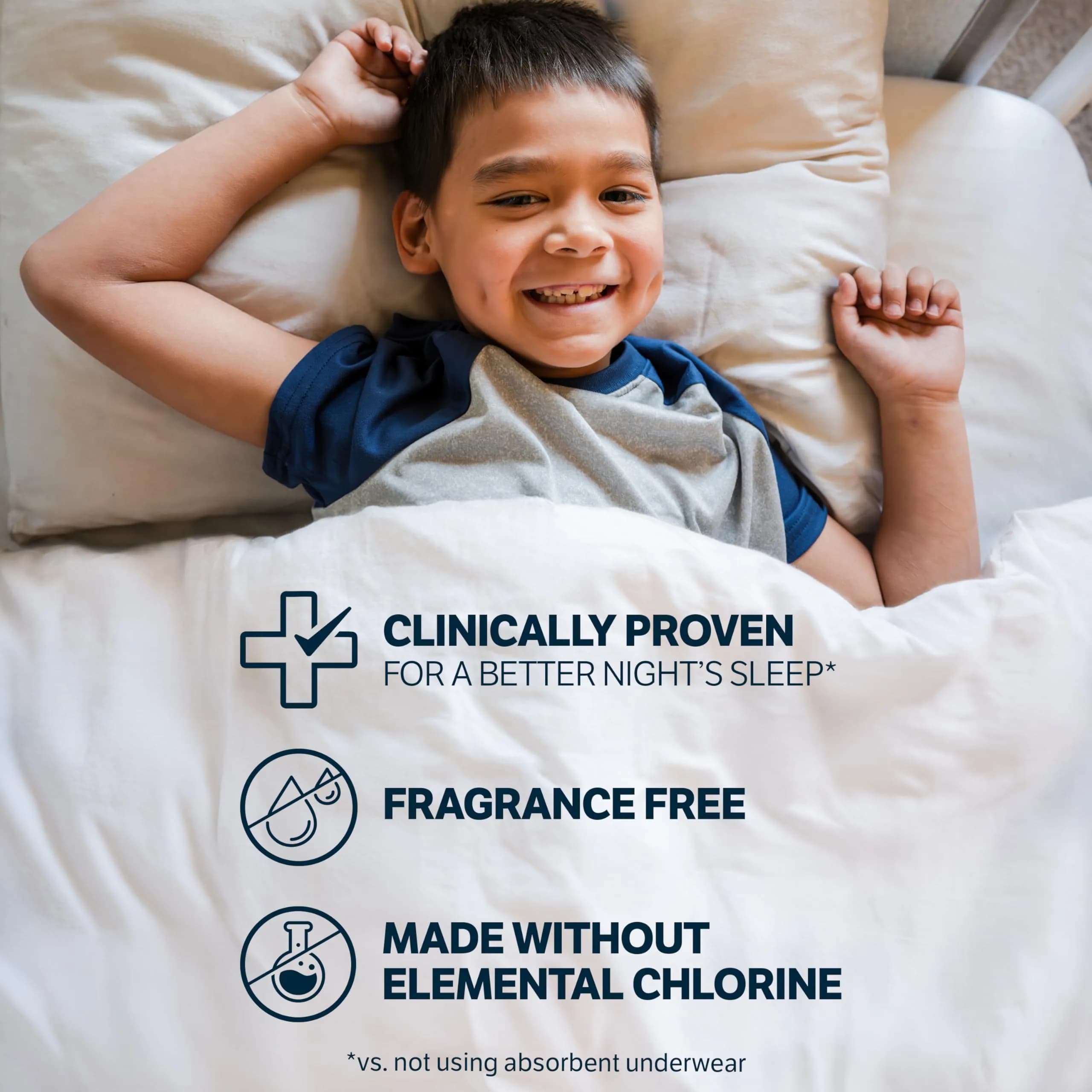 GoodNites Boys' Nighttime Bedwetting Underwear XL (95-120 lbs) | Clinically Proven for Better Sleep - view 5