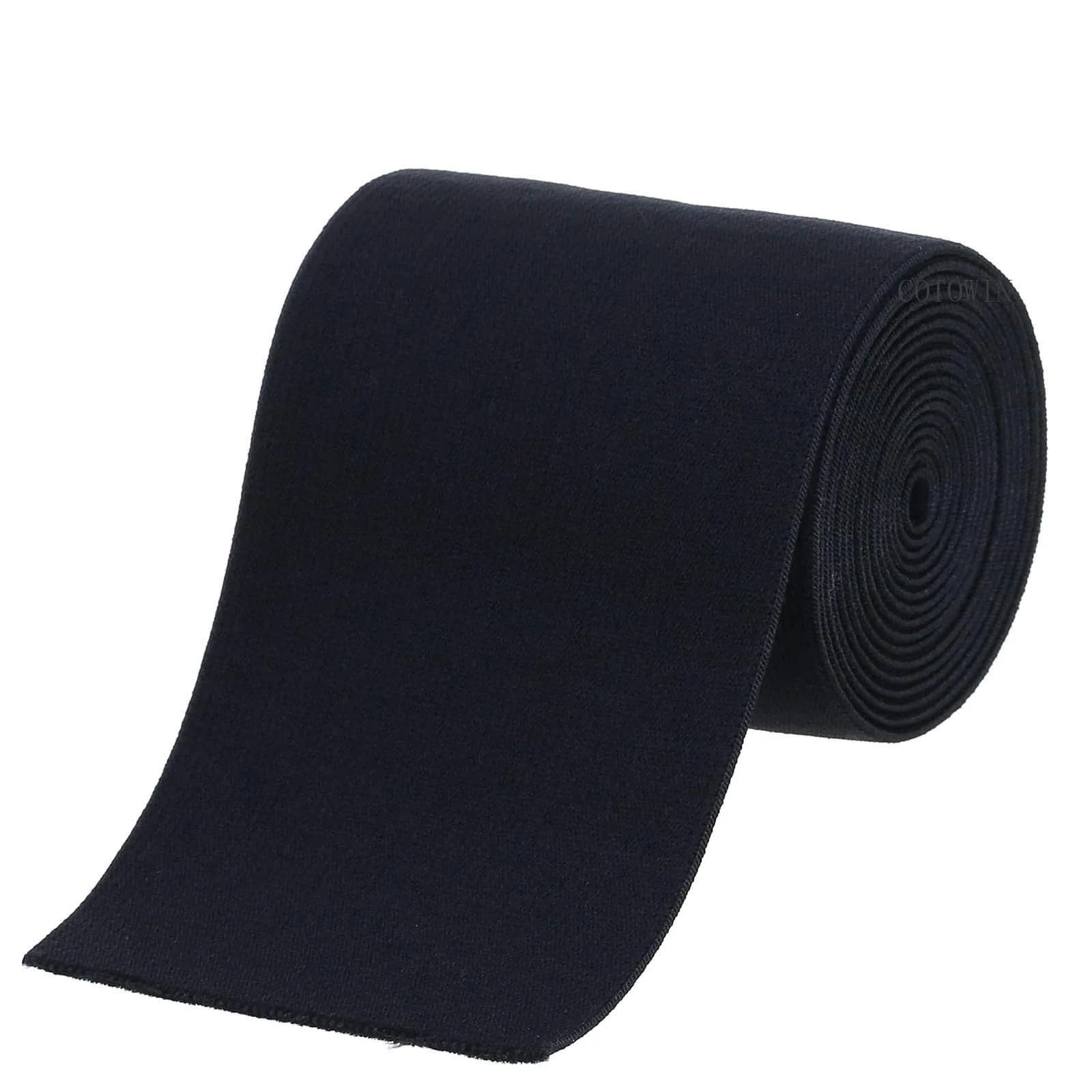 COTOWIN 3-inch Black Plush Elastic | Soft Comfortable Sewing Elastic for Waistbands - main product image