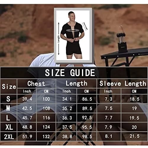 GYMAPE Mens Short Sleeve Onesie Henley Jumpsuit Pajamas 95% Cotton, Gray | Stretchy, Comfortable Sleepwear for Men thumbnail 7