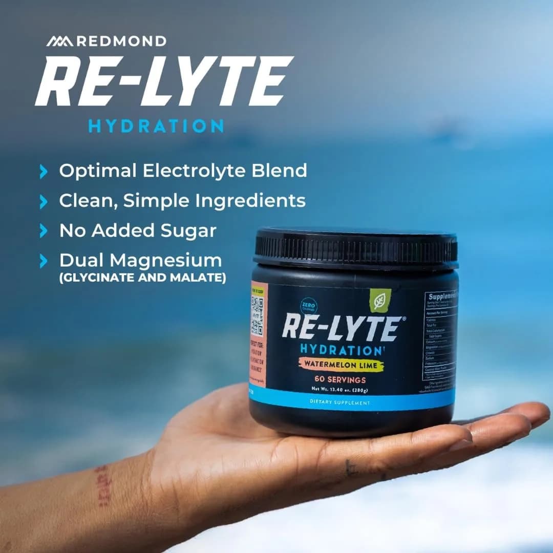 REDMOND Re-Lyte Hydration Electrolyte Mix Powder - Refreshing Watermelon Lime Flavor, Limited Edition 216g - view 4