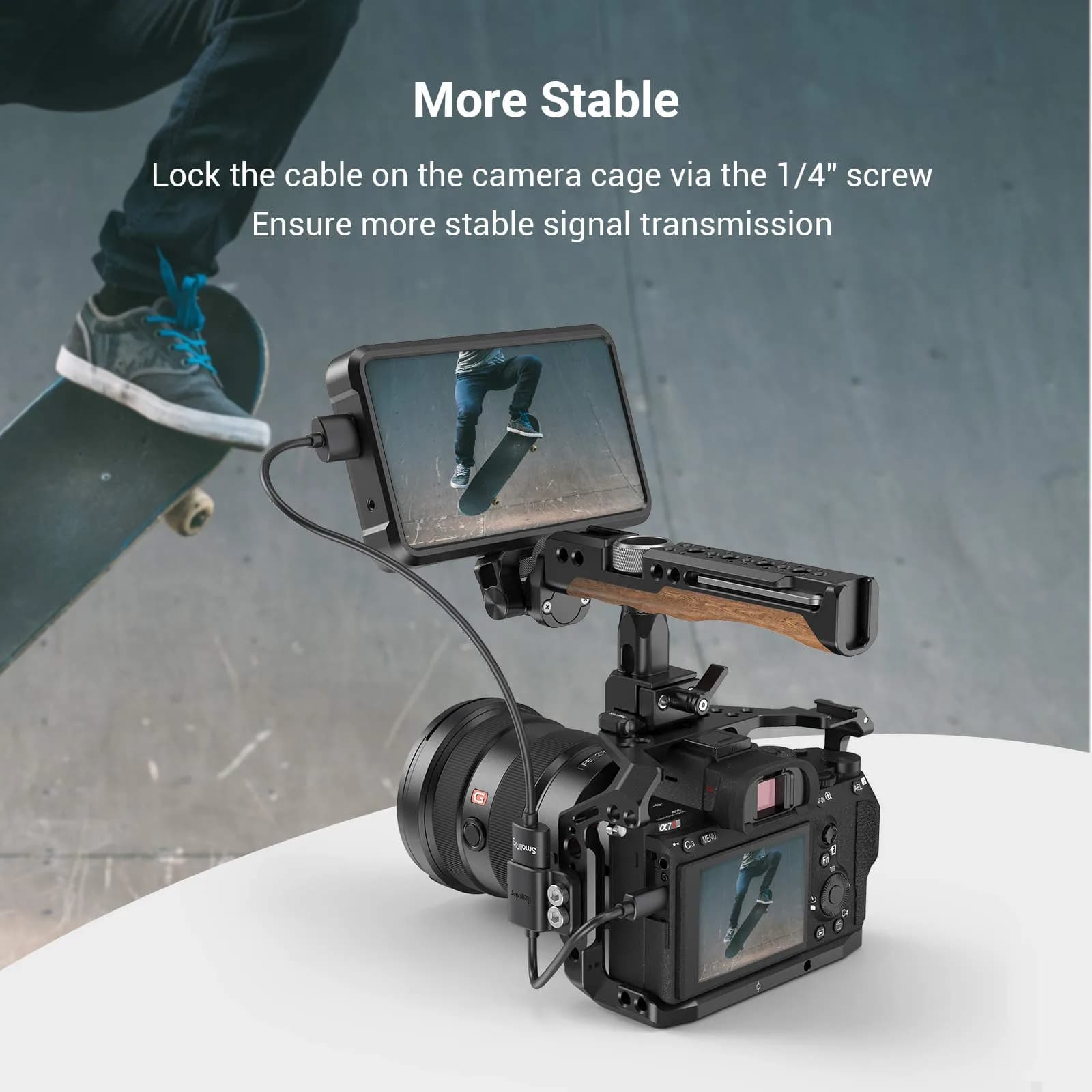 SMALLRIG Ultra Slim 4K Adapter Cable (D to A) 10cm | Connect Cameras to Rigs with 4K@60Hz - view 5