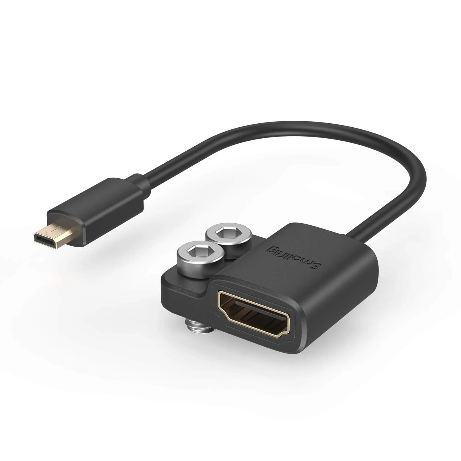 SMALLRIG Ultra Slim 4K Adapter Cable (D to A) 10cm | Connect Cameras to Rigs with 4K@60Hz - main product image