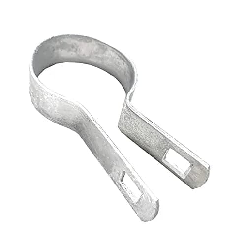 Aiwaiufu 10 Pcs 2-3/8" Galvanized Steel Fence Tension Bands | Rust-Resistant Chain Link Fixings for Gates & Posts thumbnail 3