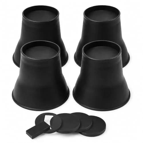 BTSD-home 6 Inch Round Bed Risers (4 Pack) | Heavy Duty Furniture Lifts for Underbed Storage thumbnail 1