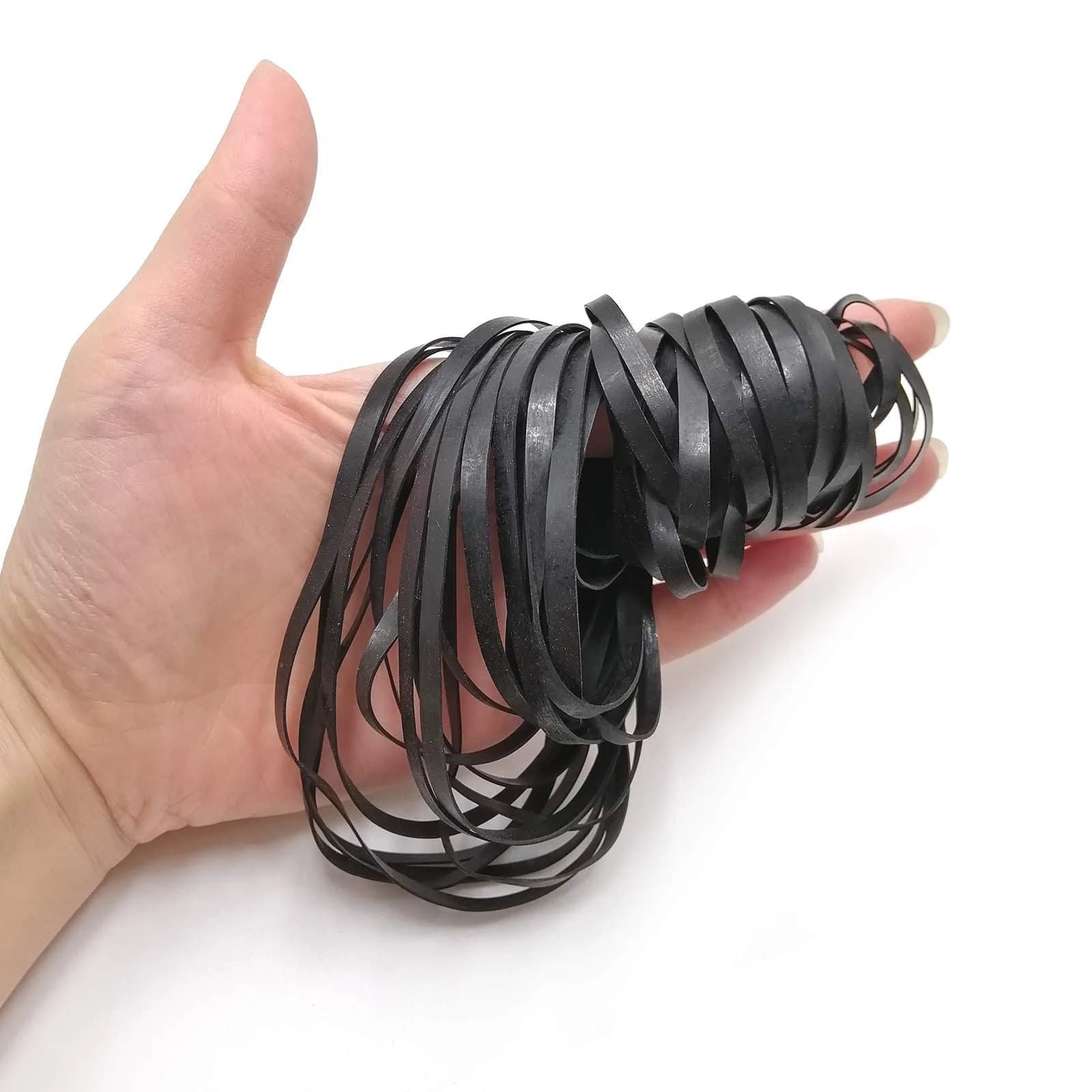 TEANTECH 50Pcs Flat Rubber Drive Belts 4mm Width, 40-135mm Mix | For Cassette Player Repair - main product image