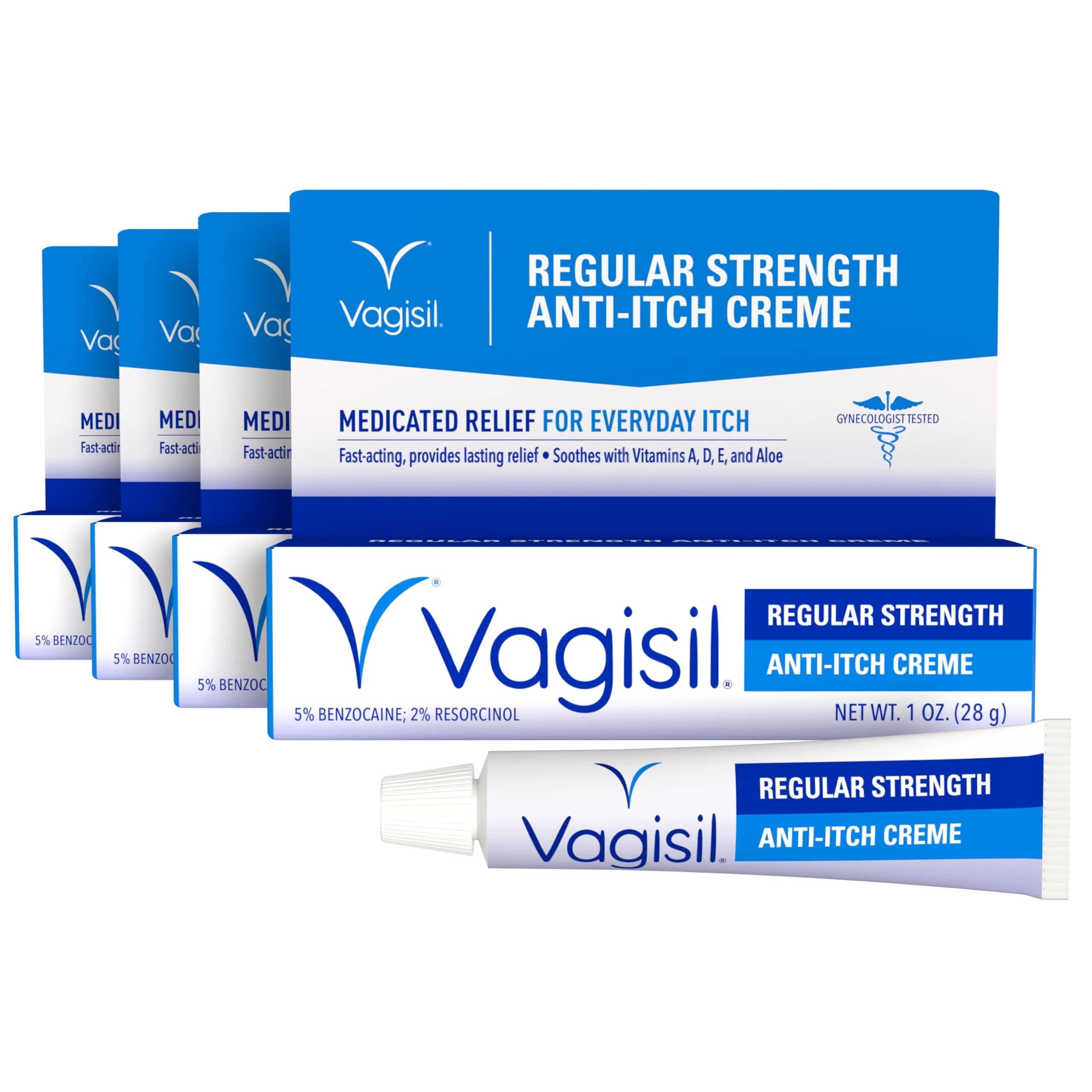 Vagisil Regular Strength Feminine Cream 1 oz | Fast-Relief & Moisturizer for Women — 1 Ounce