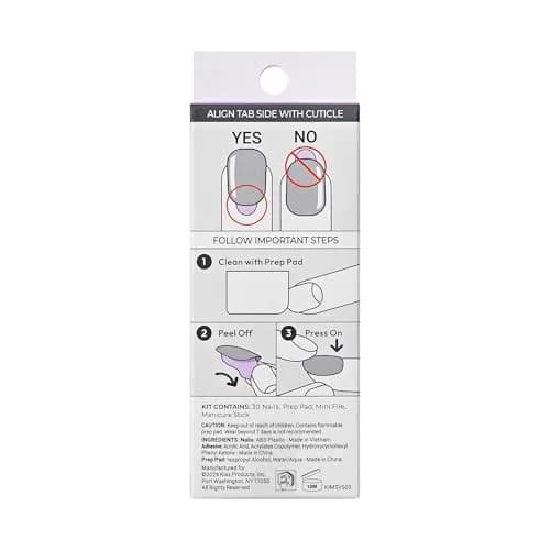 imPRESS Evanesce No Glue Mani Press On Nails, Short Oval, Beige, 30 Nails | Professional Gel Manicure in Minutes thumbnail 9