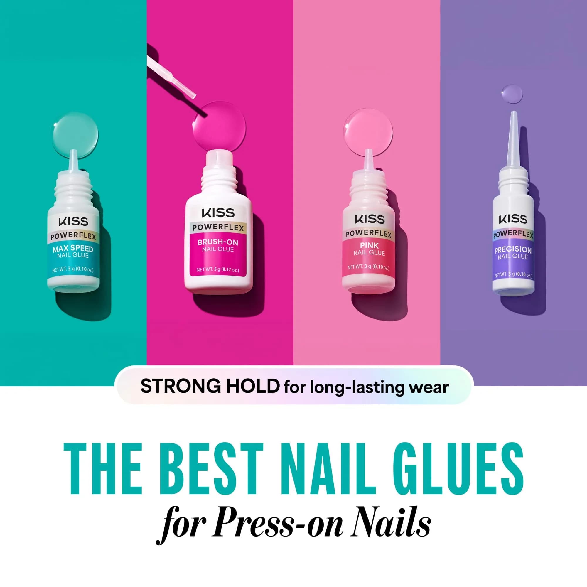 KISS PowerFlex Maximum Speed Nail Glue 3g (0.10 oz) | Fast Drying Adhesive for Press-On Nails & Repairs - view 6