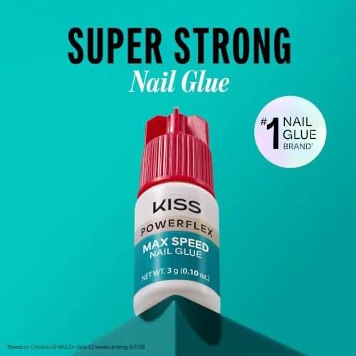 KISS PowerFlex Maximum Speed Nail Glue 3g (0.10 oz) | Fast Drying Adhesive for Press-On Nails & Repairs thumbnail 8