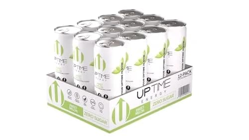 UPTIME Energy Drink Sweet Melon Sparkling 12 Fl Oz | Sugar-Free Focus Support with Natural Caffeine thumbnail 3