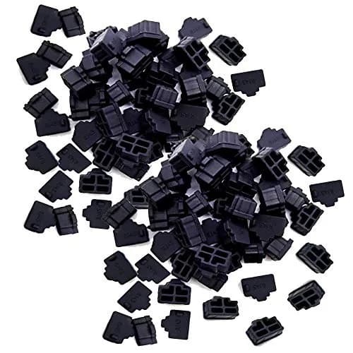 LampVPath Silicone RJ45 Anti-Dust Covers 110Pcs | Protects Female Ports from Dust, Liquid, and Oxidation thumbnail 1