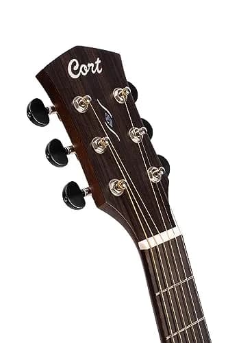 Cort G110 Double Cut HSS Full Size Acoustic Guitar | Black Open Pore Finish with Fishman EQ thumbnail 4