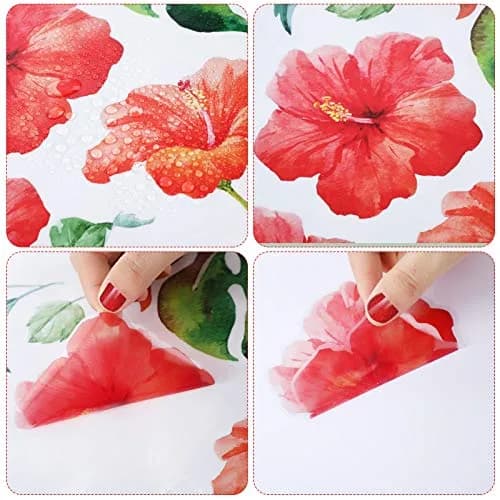 Zonon Tropical Palm Leaves Wall Decals | 66pcs Removable Stickers for Kids & Home thumbnail 4