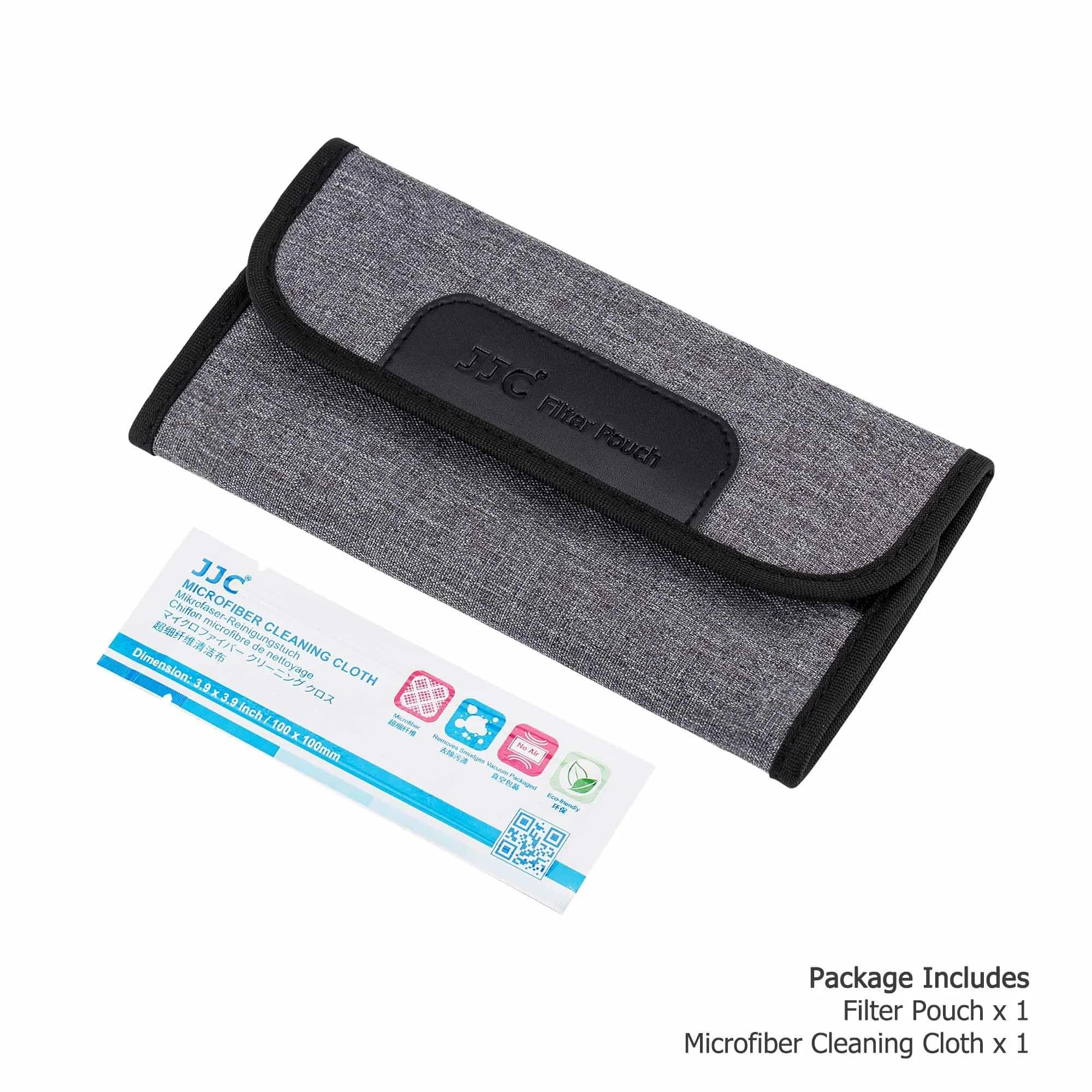 JJC 4-Pocket Lens Filter Pouch Case, Wallet for Circular Filters up to 58mm | Durable Polyester & Neoprene thumbnail 8