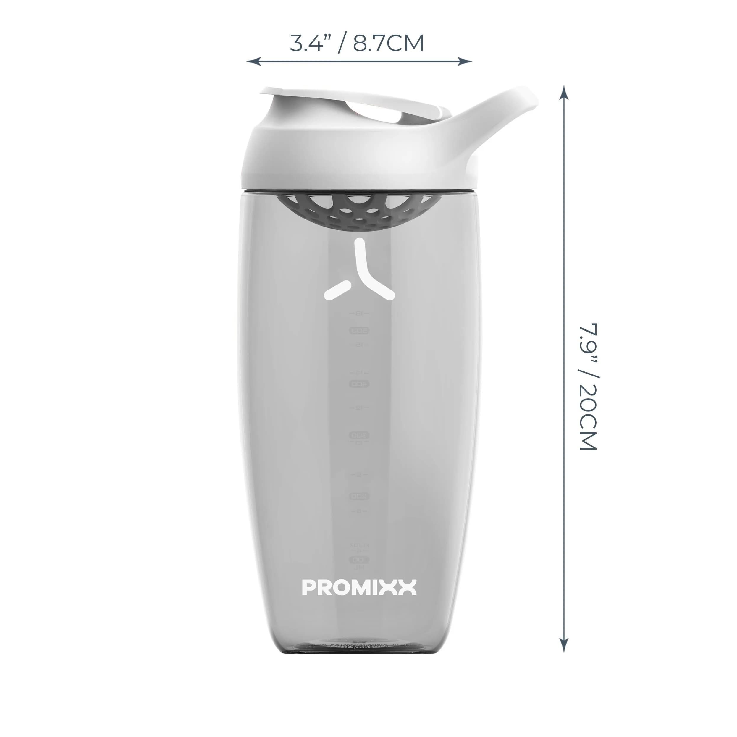 PROMIXX Pursuit Arctic White 24 oz Shaker Bottle | Silent Mixer, Leak-Proof, BPA-Free ECOZEN - view 4