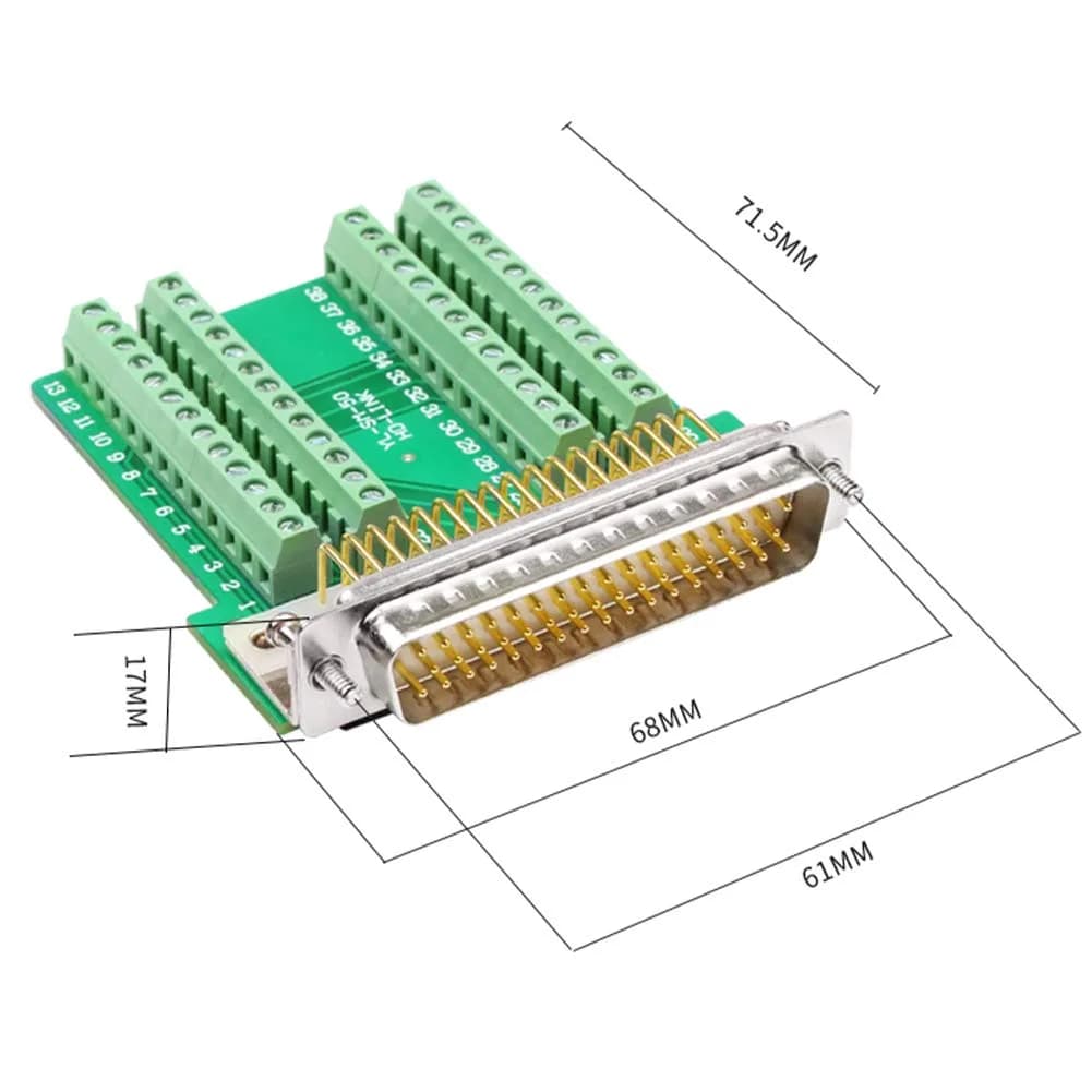 ANMBEST DB44 Solderless Serial to 44 Pin Port Terminal Female Adapter | 24V 2A Industrial Grade - view 4