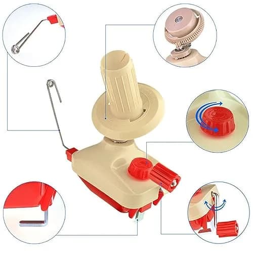 Knewmart Yarn Winder & Pom Pom Maker Set | Neat Yarn Balls & Fluffy Pompoms (26) thumbnail 4