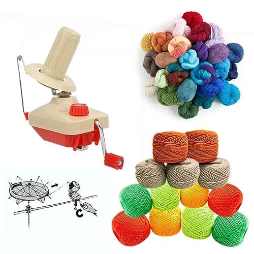 Knewmart Yarn Winder & Pom Pom Maker Set | Neat Yarn Balls & Fluffy Pompoms (26) thumbnail 7
