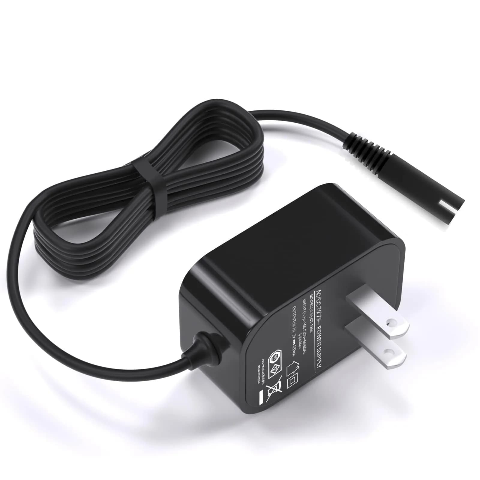 vhbw 3V Charger for Waterpik WP360 WP450 WP462 Cordless Water Flosser | 1.8M Cord, 100-240V Input - main product image