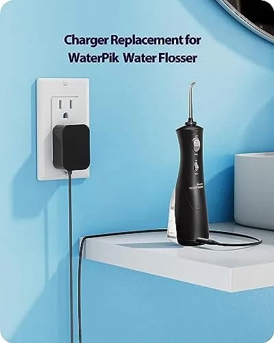 vhbw 3V Charger for Waterpik WP360 WP450 WP462 Cordless Water Flosser | 1.8M Cord, 100-240V Input thumbnail 5