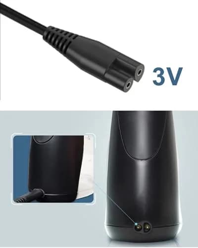 vhbw 3V Charger for Waterpik WP360 WP450 WP462 Cordless Water Flosser | 1.8M Cord, 100-240V Input thumbnail 2