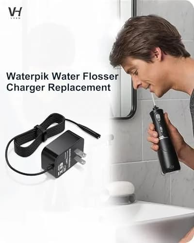 vhbw 3V Charger for Waterpik WP360 WP450 WP462 Cordless Water Flosser | 1.8M Cord, 100-240V Input thumbnail 3
