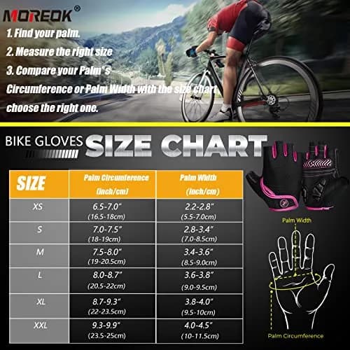 MOREOK Half Finger Cycling Gloves with 5MM Gel Pad | Breathable & Sweat-Wicking for Men & Women thumbnail 6