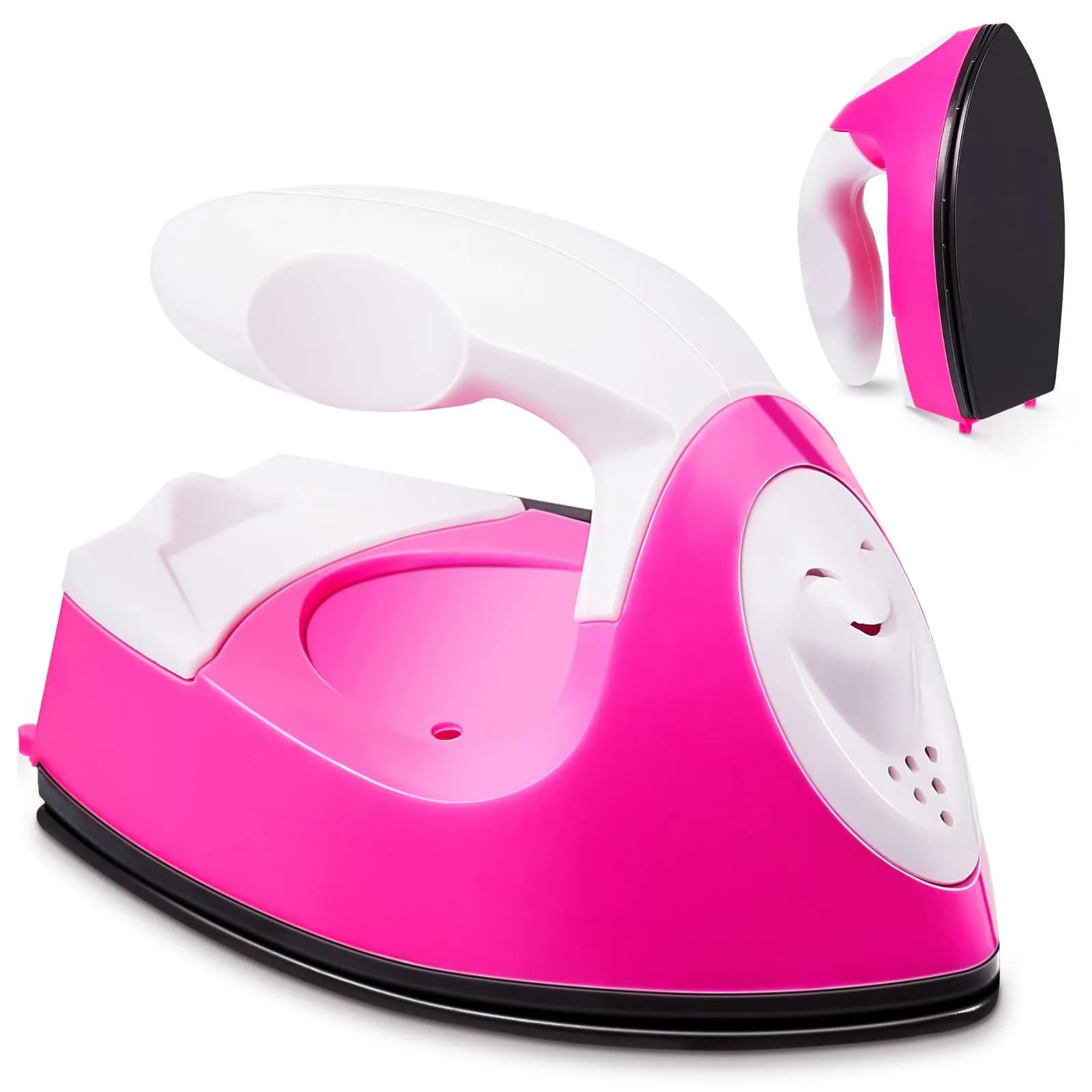 Honoson Pink Heat Pres | Mini Craft Iron with Charging Base, Portable 10x6x7cm for DIY Small Projects - main product image
