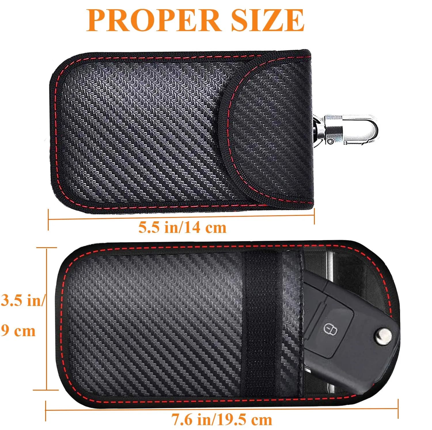 GOODEN ATIM Upgraded Faraday Bag for Key Fob (2 Pack) | RFID Signal Blocking Car Security Pouch - view 5