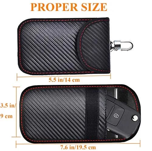 GOODEN ATIM Upgraded Faraday Bag for Key Fob (2 Pack) | RFID Signal Blocking Car Security Pouch thumbnail 5
