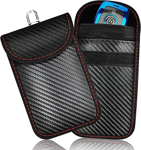 GOODEN ATIM Upgraded Faraday Bag for Key Fob (2 Pack) | RFID Signal Blocking Car Security Pouch thumbnail 1