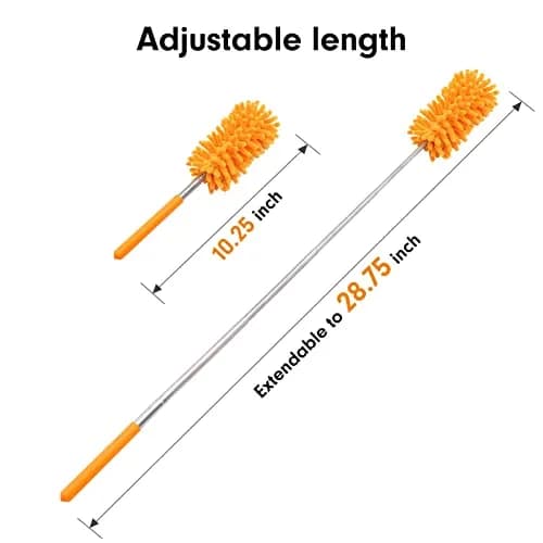 TUKUOS Feather Duster with Telescopic Pole | Washable Microfiber Heads for Dusting in India thumbnail 5