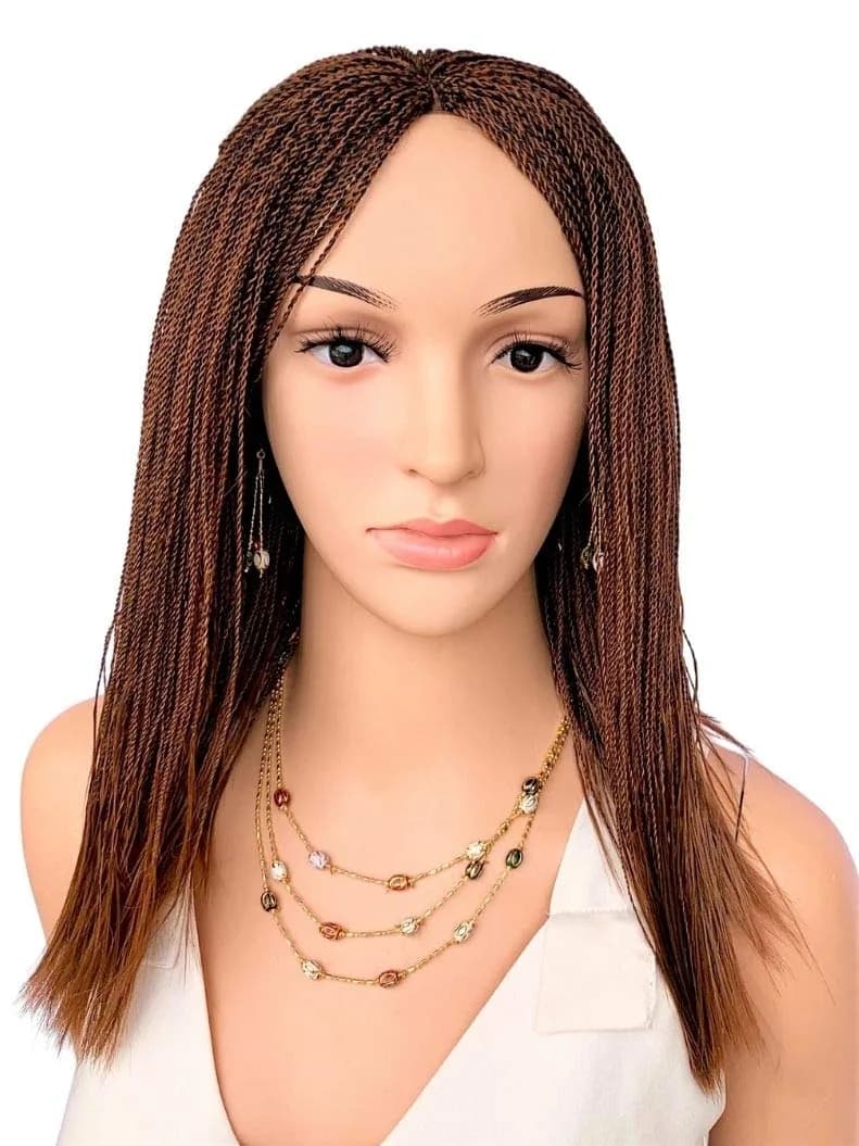Wow Braids Twisted Wigs 12 Inch Color 30 | Micro Million Twist Synthetic Wig for Black Women — #30