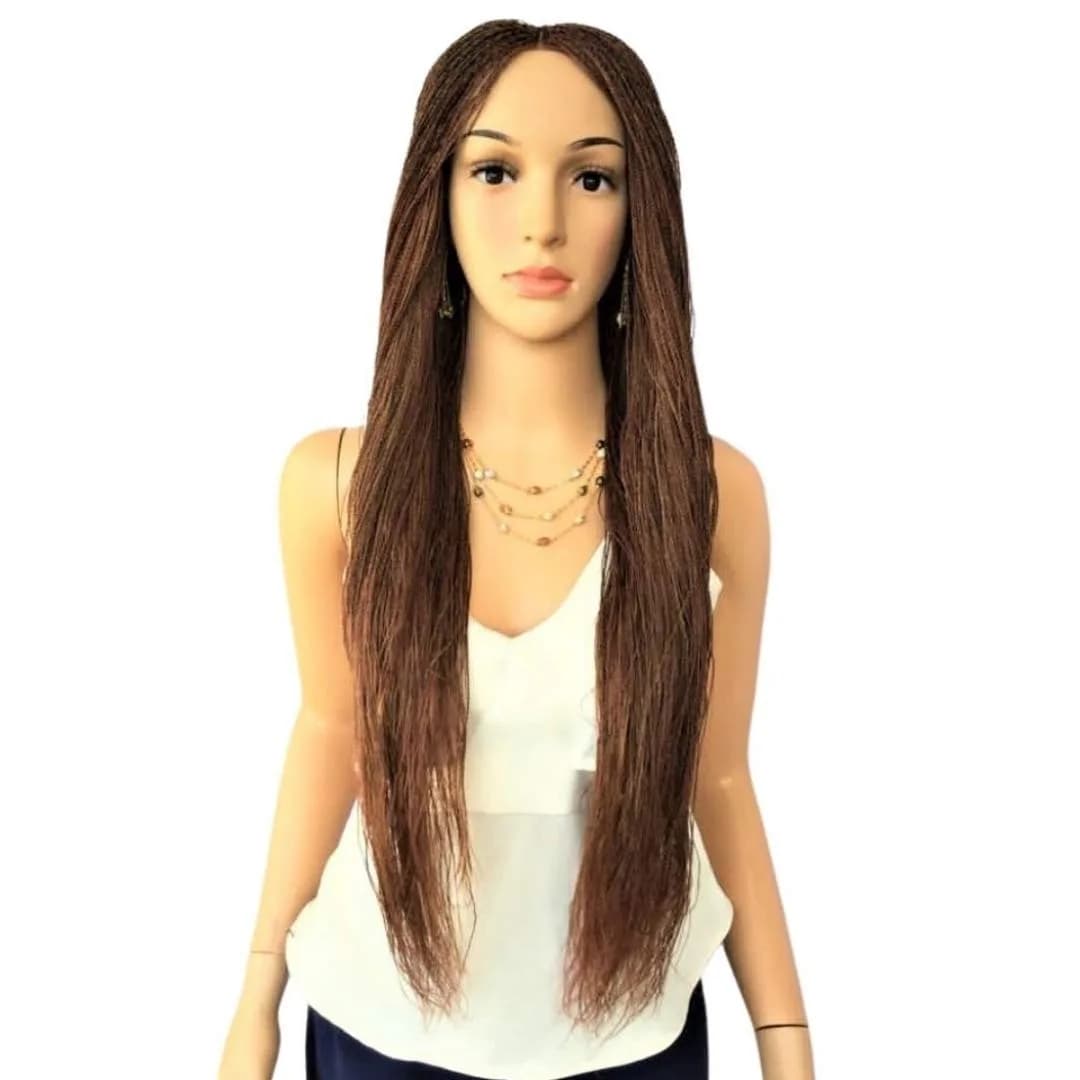 Wow Braids Micro Twist Wigs, 22 Inch Synthetic Braided Wig for Black Women, Color 30/35 - main product image