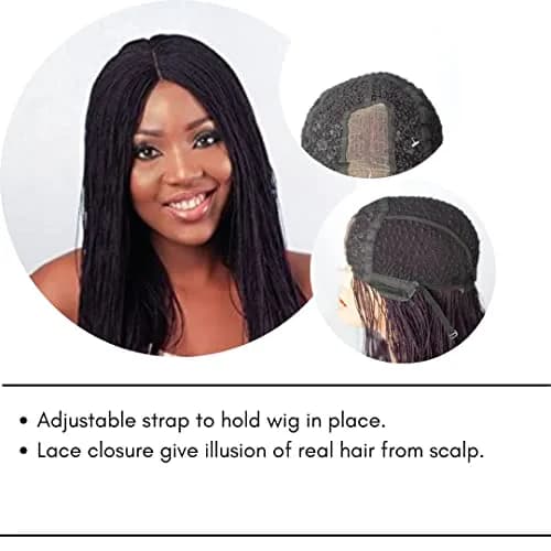 Wow Braids Micro Twist Wigs, 22 Inch Synthetic Braided Wig for Black Women, Color 30/35 thumbnail 5