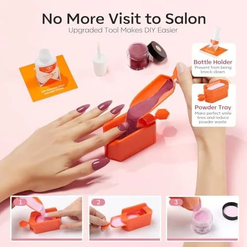 modelones Dip Powder Nail Starter Kit 40 Pcs 20 Colors | Natural Finish, No Lamp Needed, Easy DIY thumbnail 8